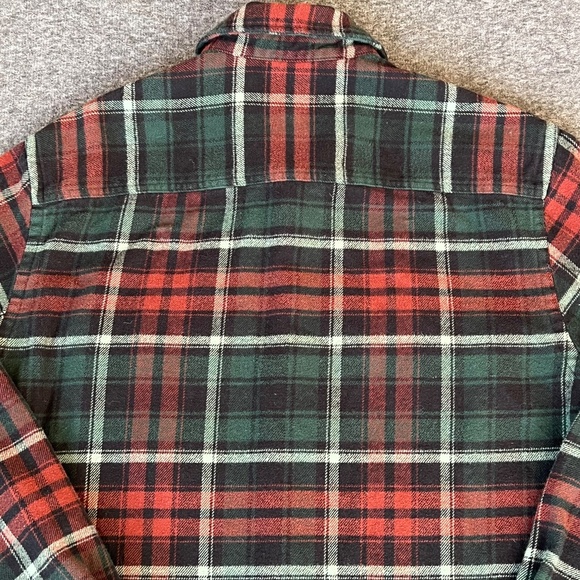 H&M LOGG Mens/Womens Plaid 100% Cotton Flannel Button Down S Outdoor Chores - Picture 6 of 12